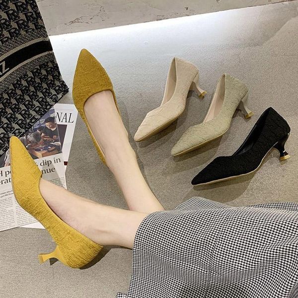 dress shoes spring autumn 5cm women pumps med heels cotton silk boat pointed toe ladies zapatos mujer yellow 8308g, Black
dress shoes spring autumn 5cm women pumps med heels cotton silk boat pointed toe ladies zapatos mujer yellow 8308g, Black