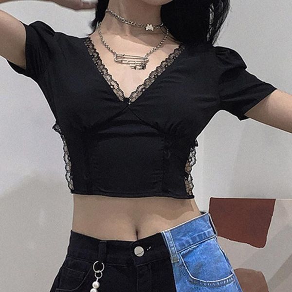 bodycon lace women summer crop black backless mesh bandage female clothes fashion vintage tee women's t-shirt, White
bodycon lace women summer crop black backless mesh bandage female clothes fashion vintage tee women's t-shirt, White