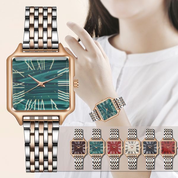 new style fashion women's luxury wristwatches steel band analog quartz wristwatch ladies roman numeral watch women dress clock, Slivery;brown
new style fashion women's luxury wristwatches steel band analog quartz wristwatch ladies roman numeral watch women dress clock, Slivery;brown