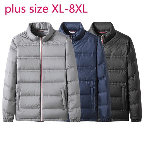 new arrival fashion super large autumn winter men oversized stand collar lightweight down jacket casual plus size l-6xl 7xl 8xl, Black
new arrival fashion super large autumn winter men oversized stand collar lightweight down jacket casual plus size l-6xl 7xl 8xl, Black