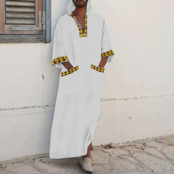 ethnic clothing men hooded caftan muslim robes incerun long sleeve print islamic arabic jubba thobe vintage pockets patchwork dubai s-5xl, Red
ethnic clothing men hooded caftan muslim robes incerun long sleeve print islamic arabic jubba thobe vintage pockets patchwork dubai s-5xl, Red