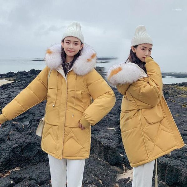 winter parkas for women padded jacket cotton overcoats female coat thick coat#y21, Black
winter parkas for women padded jacket cotton overcoats female coat thick coat#y21, Black