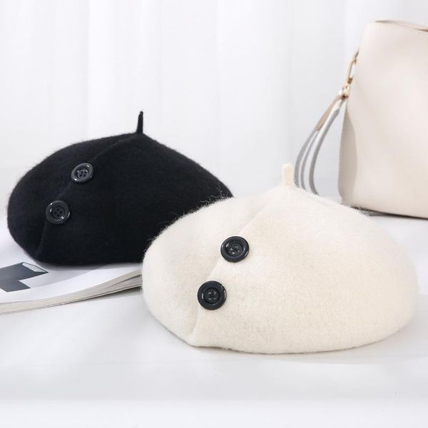beanies women's winter beret wool button solid color wild fashion beanie warm hat
beanies women's winter beret wool button solid color wild fashion beanie warm hat