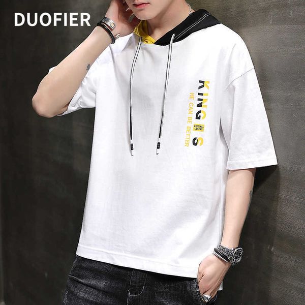 summer men tshirt casual tee shirts patchwork loose hooded male streewear hoodie half sleeve t-shirt pullover clothing 210603, Black
summer men tshirt casual tee shirts patchwork loose hooded male streewear hoodie half sleeve t-shirt pullover clothing 210603, Black