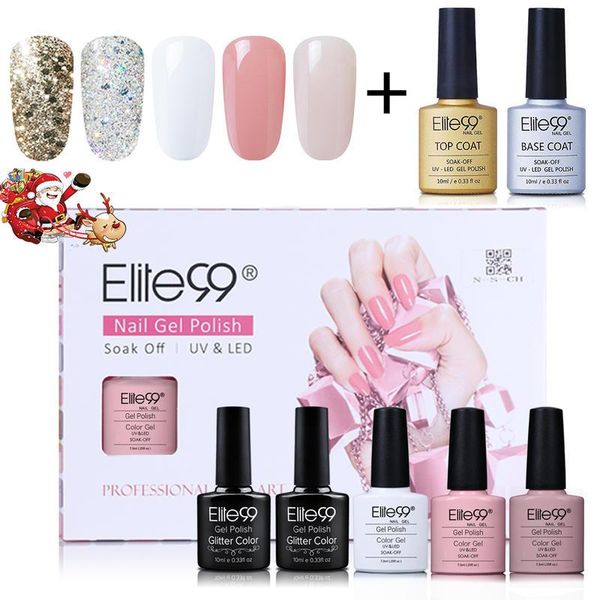 nail art kits elite99 7pcs/lot gel polish set with gift box glitter color soak off uv led coat base kit
nail art kits elite99 7pcs/lot gel polish set with gift box glitter color soak off uv led coat base kit