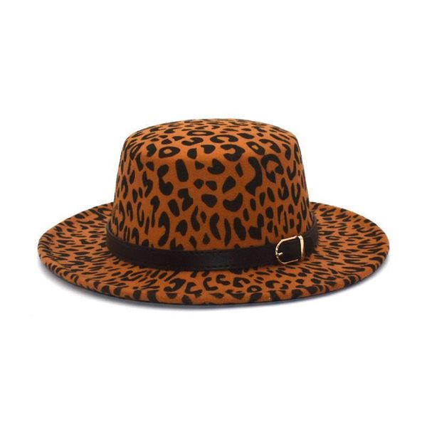 wide brim hats ladies leopard flat cap retro wool hood jazz men fedora hat, Blue;gray
wide brim hats ladies leopard flat cap retro wool hood jazz men fedora hat, Blue;gray