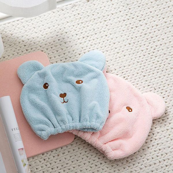 animal cartoon bear girl's hair shower cap microfiber turban quickly towel drying hats for sauna bathroom accessories caps
animal cartoon bear girl's hair shower cap microfiber turban quickly towel drying hats for sauna bathroom accessories caps