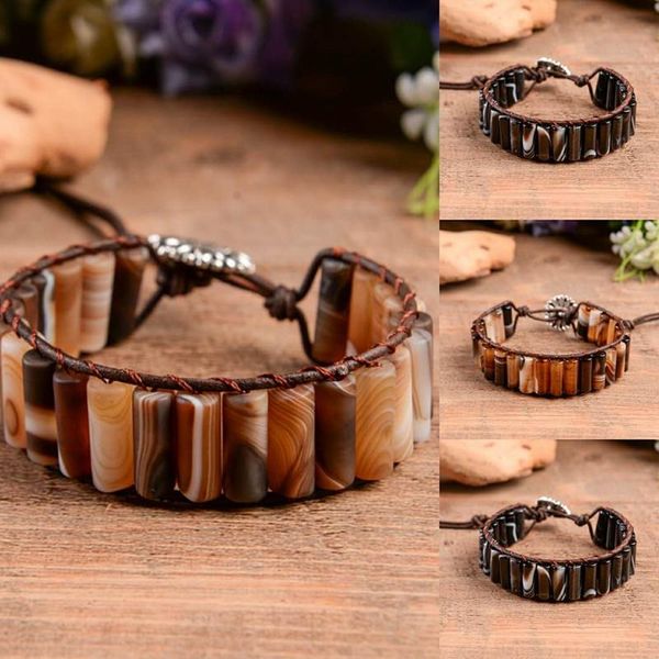 tennis couples boho manhand tube shape bracelet vintage leather wrap beaded cuff males gift drop, Golden;silver
tennis couples boho manhand tube shape bracelet vintage leather wrap beaded cuff males gift drop, Golden;silver