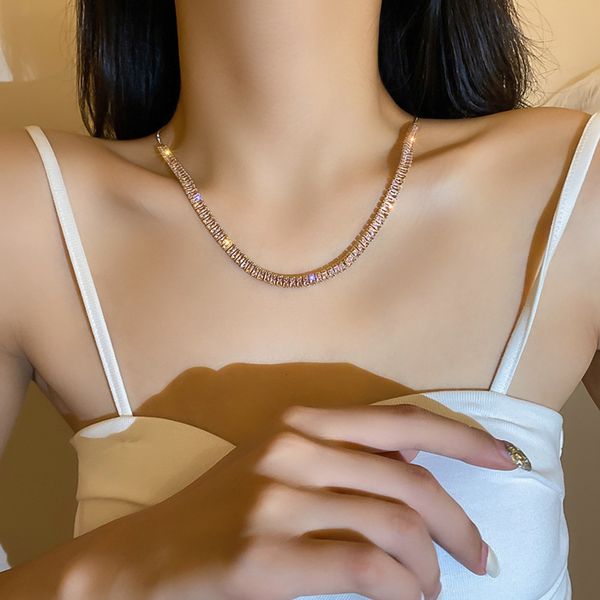 ins style fashion personality design zircon necklace cool temperament pendant neck chain female, Black
ins style fashion personality design zircon necklace cool temperament pendant neck chain female, Black
