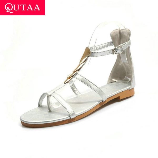 women sandals t-shaped buckle open-toed fashion metal decoration rome pu leather zipper summer ladies shoes size34-43, Black
women sandals t-shaped buckle open-toed fashion metal decoration rome pu leather zipper summer ladies shoes size34-43, Black