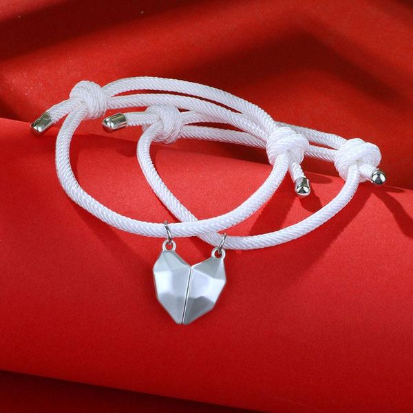 charm bracelets 1pair magnetic couple heart shape bracelet simple style for men women jewelry wedding lovers valentine's day gift gifts, Golden;silver
charm bracelets 1pair magnetic couple heart shape bracelet simple style for men women jewelry wedding lovers valentine's day gift gifts, Golden;silver