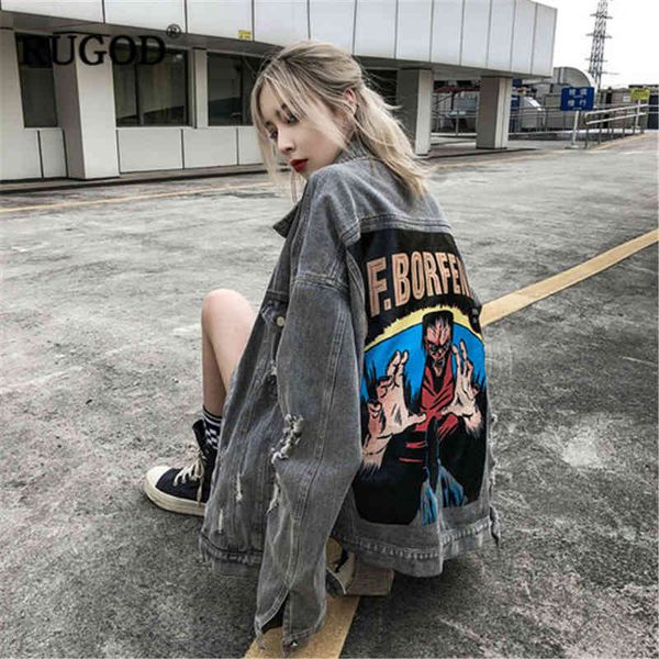 women's jackets rugod women's designer demin jacket, autumn hip hop fashion vintage high street and loose temper torn 's jack, Black;brown
women's jackets rugod women's designer demin jacket, autumn hip hop fashion vintage high street and loose temper torn 's jack, Black;brown