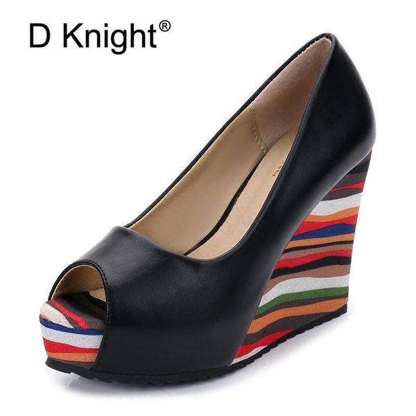 women sandals colorful striped platform wedges shoes for high-heeled open toe ladies comfortable slip on pumps dress, Black
women sandals colorful striped platform wedges shoes for high-heeled open toe ladies comfortable slip on pumps dress, Black