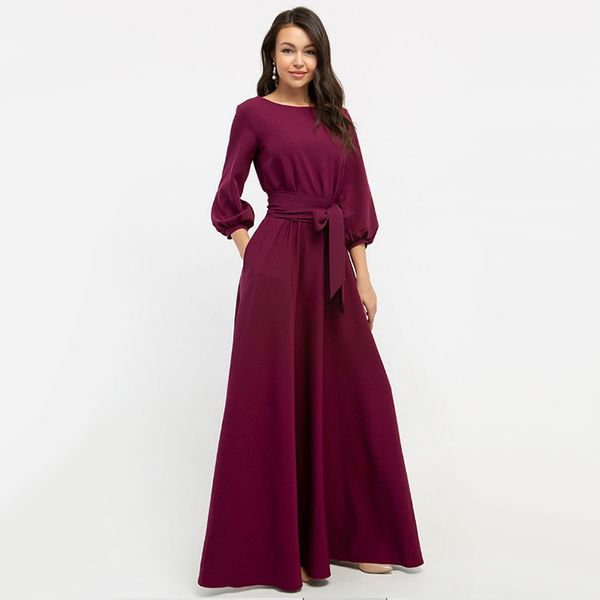 2021women elegant party dress lantern sleeve o neck sashes solid dress 2021 women autumn maxi long party dress, Black;gray
2021women elegant party dress lantern sleeve o neck sashes solid dress 2021 women autumn maxi long party dress, Black;gray