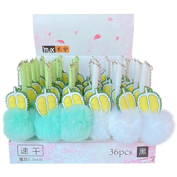 gel pens 36 pcs/lot durian hairball pendant pen cute 0.5 mm black ink signature promotional gift stationery school supplies
gel pens 36 pcs/lot durian hairball pendant pen cute 0.5 mm black ink signature promotional gift stationery school supplies