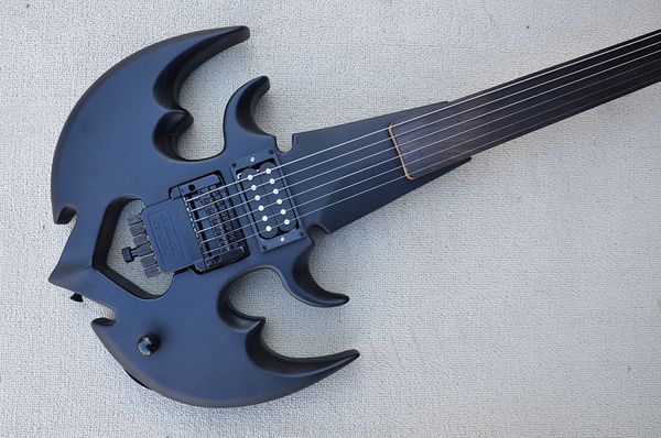 factory custom 6 strings electric bass guitar with fretless matte black headless rosewood fingerboard black hardwares offer customized
factory custom 6 strings electric bass guitar with fretless matte black headless rosewood fingerboard black hardwares offer customized