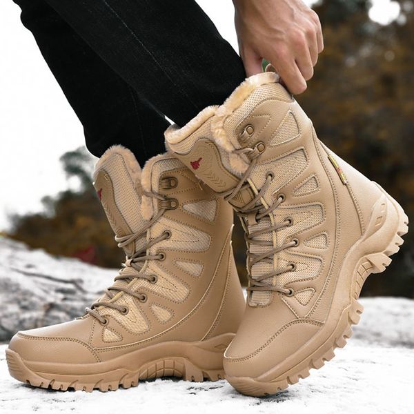 large size winter boots men snow boots outdoor desert boots male hiking shoes men special force tactical military couples, Black
large size winter boots men snow boots outdoor desert boots male hiking shoes men special force tactical military couples, Black