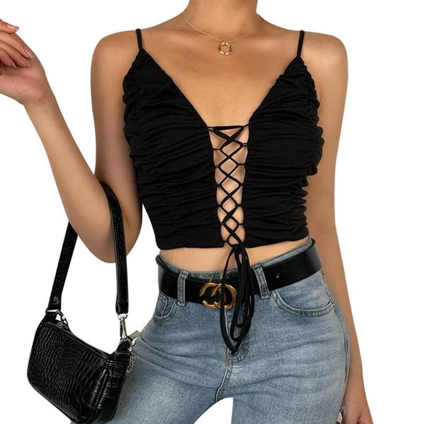 women's tanks & camis camisole summer fashion cutout pleated lace up patchwork crop solid color, White
women's tanks & camis camisole summer fashion cutout pleated lace up patchwork crop solid color, White