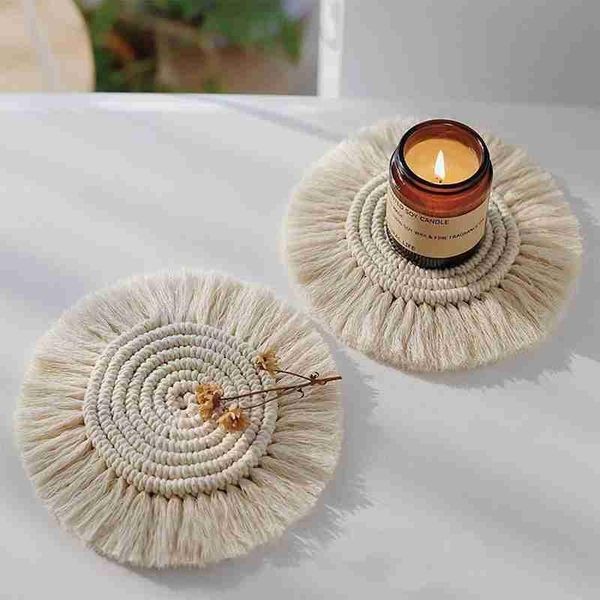 mats & pads macrame cup pad table mat handmade cotton woven non-slip insulation kitchen supplies europe style
mats & pads macrame cup pad table mat handmade cotton woven non-slip insulation kitchen supplies europe style