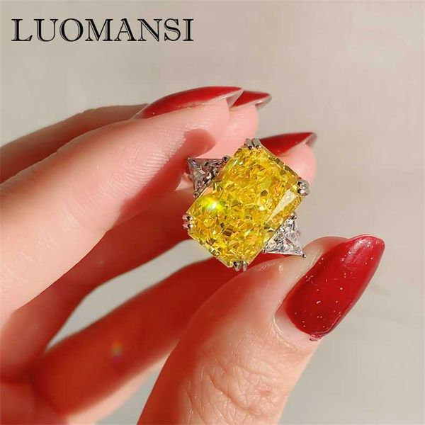luomansi 100%-s925 sterling silver luxury 10*14 high carbon diamond ring female fine jewelry wedding party gift 211217, Slivery;golden
luomansi 100%-s925 sterling silver luxury 10*14 high carbon diamond ring female fine jewelry wedding party gift 211217, Slivery;golden