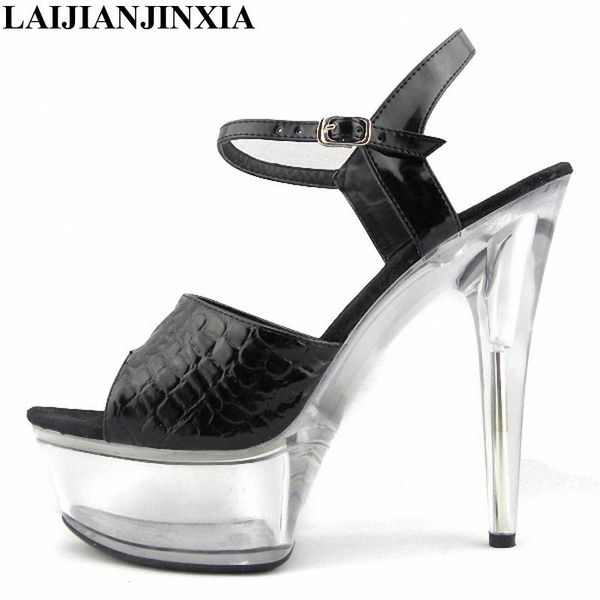 15 cm high-heeled sandals fashion nightclub shoes pole dancing model high heels women's, Black
15 cm high-heeled sandals fashion nightclub shoes pole dancing model high heels women's, Black