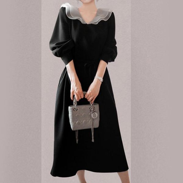 casual dresses 2021 slim hepburn fashion super fairy dress fat sister cover belly french temperament small black, Black;gray
casual dresses 2021 slim hepburn fashion super fairy dress fat sister cover belly french temperament small black, Black;gray