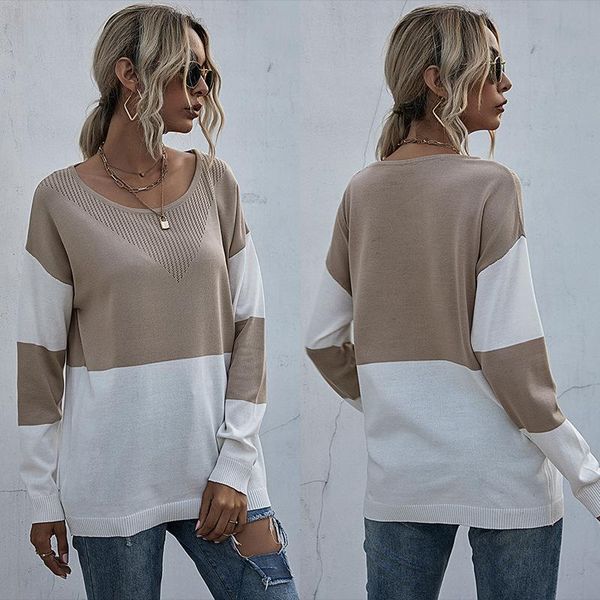 women's sweaters base women loose pullovers medium-length knitted sweater leisure patchwork apricot autumn/winter, White;black
women's sweaters base women loose pullovers medium-length knitted sweater leisure patchwork apricot autumn/winter, White;black