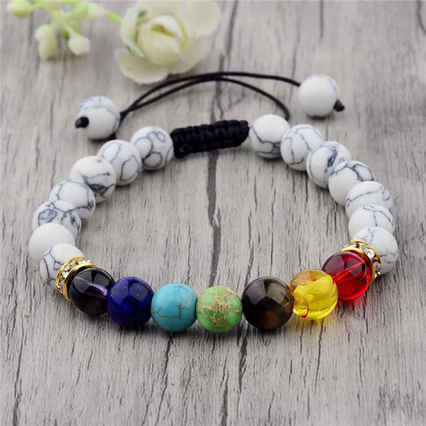 beaded, strands douvei 2021 handmade jewelry 7 colorful chakra natural stone beads yoga bangle alloy metal bracelet for women men abk012, Black
beaded, strands douvei 2021 handmade jewelry 7 colorful chakra natural stone beads yoga bangle alloy metal bracelet for women men abk012, Black