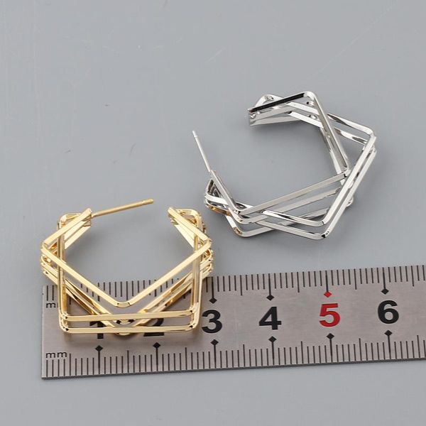 stud xmwp earrings for women geometric piercing square earring models strange shape electroplated gold and white fine jewelry, Golden;silver
stud xmwp earrings for women geometric piercing square earring models strange shape electroplated gold and white fine jewelry, Golden;silver