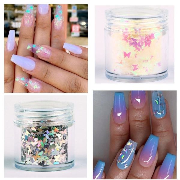 nail art decorations 10ml holographic butterfly designs glitter flakes design irregular diy tips sparkly sequins, Silver;gold
nail art decorations 10ml holographic butterfly designs glitter flakes design irregular diy tips sparkly sequins, Silver;gold