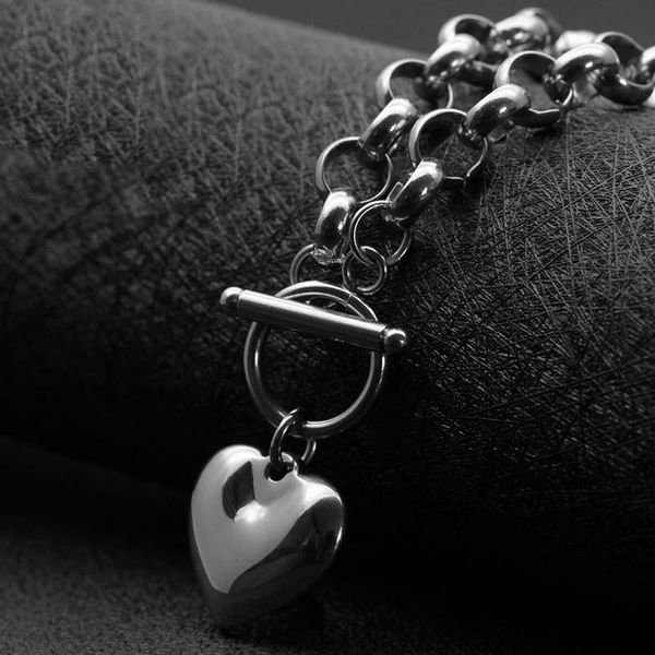 pendant necklaces heart necklace women big ot chain for stainless steel long men hip hop jewelry on the neck, Silver
pendant necklaces heart necklace women big ot chain for stainless steel long men hip hop jewelry on the neck, Silver