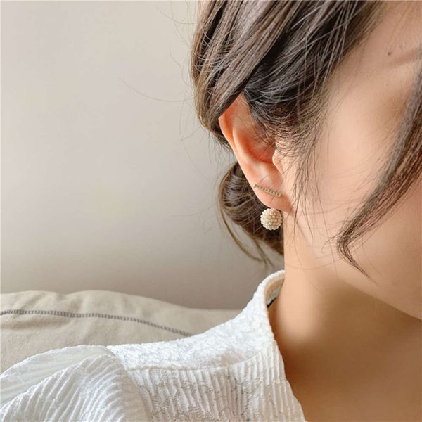 south korea dongdamen exquisite simple s925 silver needle earrings, a two wearing pearl ball fashion and earrings for women, Black
south korea dongdamen exquisite simple s925 silver needle earrings, a two wearing pearl ball fashion and earrings for women, Black