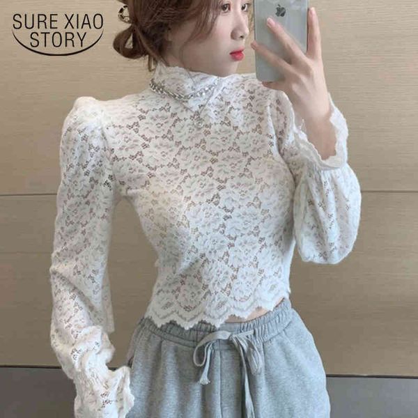 arrival casual floral women shirt puff sleeve lace white blouse shirts turtleneck short corset blusas 12710 210518
arrival casual floral women shirt puff sleeve lace white blouse shirts turtleneck short corset blusas 12710 210518