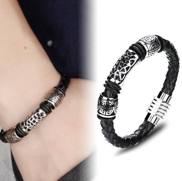 mens leather carved hollow buckle braided rope bracelet jewelry gift charm bracelets, Golden;silver
mens leather carved hollow buckle braided rope bracelet jewelry gift charm bracelets, Golden;silver