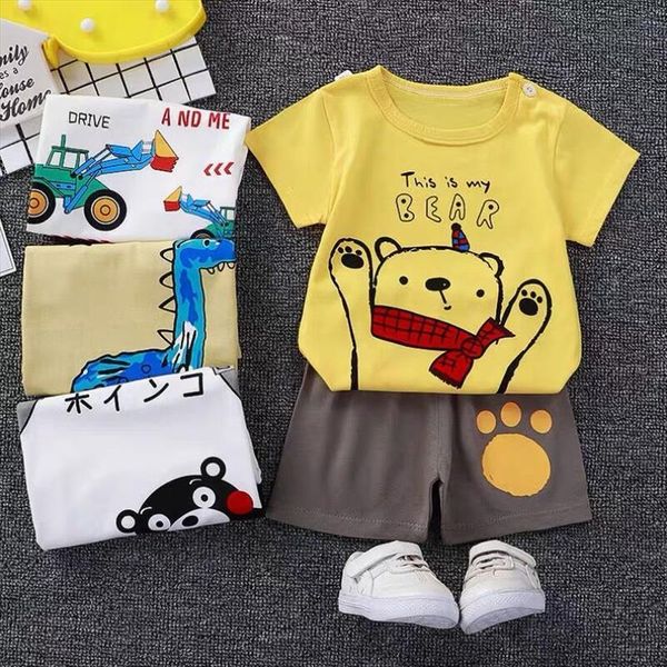 summer baby boys short sleeve t shirt pants two piece set childrens sports tracksuit kids girls cotton clothing, White
summer baby boys short sleeve t shirt pants two piece set childrens sports tracksuit kids girls cotton clothing, White