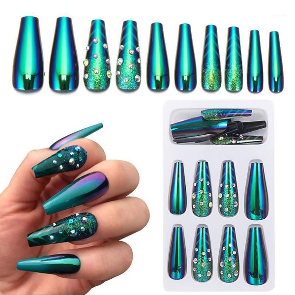 shiny dark green rhinestones false nails long detachable french fake nail ballet coffin tips press on art tool1, Red;gold
shiny dark green rhinestones false nails long detachable french fake nail ballet coffin tips press on art tool1, Red;gold