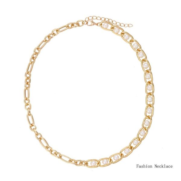 chains fashion women necklace pearl metal hollowed-out vintage clavicle chain statement luxury elegant neck jewelry, Silver
chains fashion women necklace pearl metal hollowed-out vintage clavicle chain statement luxury elegant neck jewelry, Silver