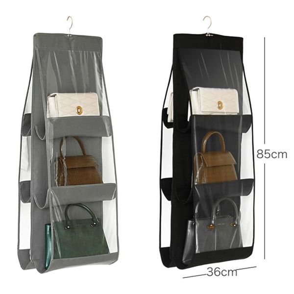 purse handbag tote bag storage organizer 6 grids dustproof closet hanging rack lightweight portable stylish and simple bottles & jars
purse handbag tote bag storage organizer 6 grids dustproof closet hanging rack lightweight portable stylish and simple bottles & jars