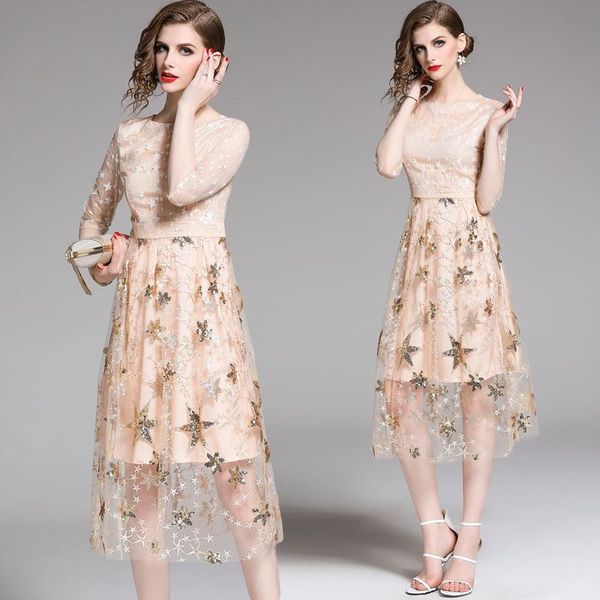 party dresses 2021 summer mid-length lace embroidery a line elegant homecoming daily ritual frock for girls long sleeve prom vestidos, White;black
party dresses 2021 summer mid-length lace embroidery a line elegant homecoming daily ritual frock for girls long sleeve prom vestidos, White;black