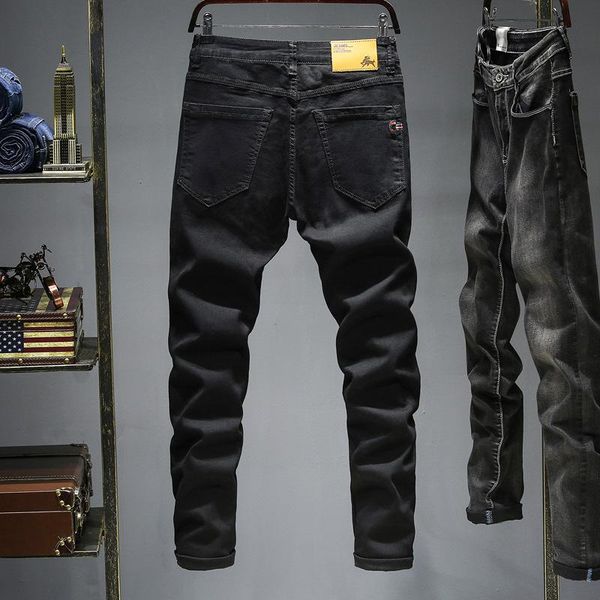 men's jeans straight cut pants light black leg fit male vintage large size 46 48 business denim trousers, Blue
men's jeans straight cut pants light black leg fit male vintage large size 46 48 business denim trousers, Blue
