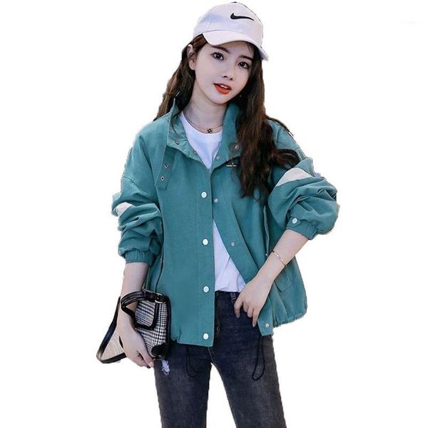 women's jackets 2021 spring autumn overcoat loose fashion jacket female student windbreaker coat with lined coats d805, Black;brown
women's jackets 2021 spring autumn overcoat loose fashion jacket female student windbreaker coat with lined coats d805, Black;brown