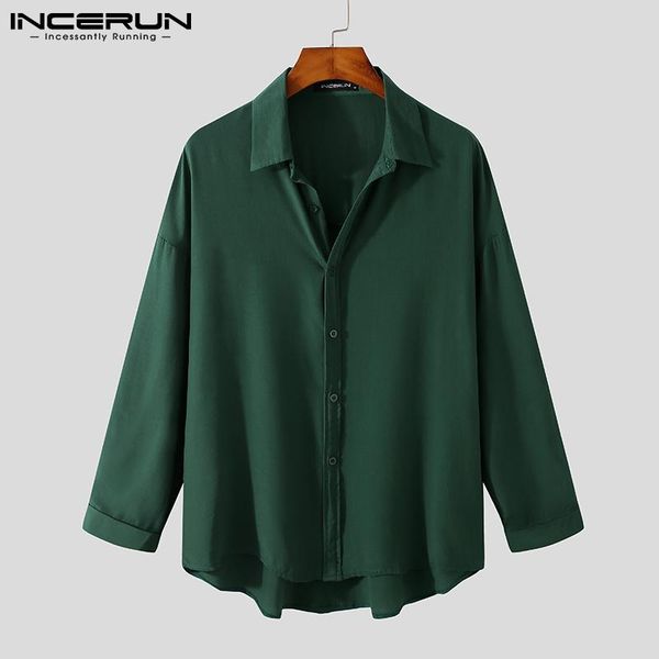 men's casual shirts incerun men shirt solid color turn down collar long sleeve streetwear camisa masculina 2021 button fashion s-5xl, White;black
men's casual shirts incerun men shirt solid color turn down collar long sleeve streetwear camisa masculina 2021 button fashion s-5xl, White;black