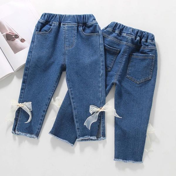 jeans kids bow toddler girl casual style girls spring autumn baby clothes, Blue
jeans kids bow toddler girl casual style girls spring autumn baby clothes, Blue