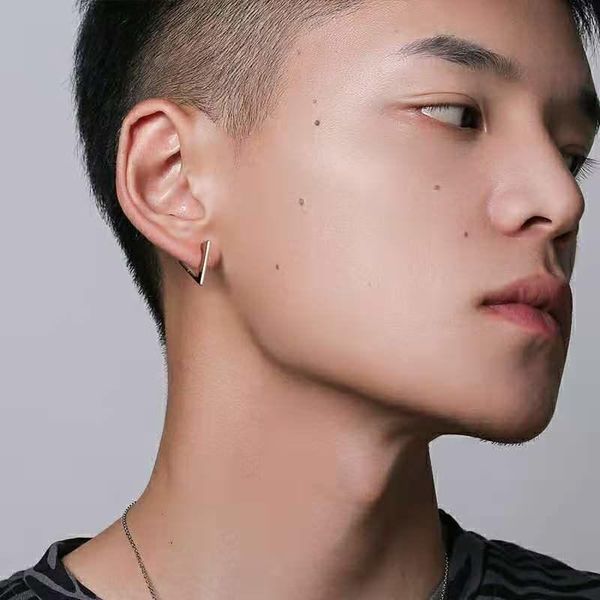 hoop & huggie triangle earrings european and american jewelry glossy ear buckles men women titanium steel wholesale, Golden;silver
hoop & huggie triangle earrings european and american jewelry glossy ear buckles men women titanium steel wholesale, Golden;silver