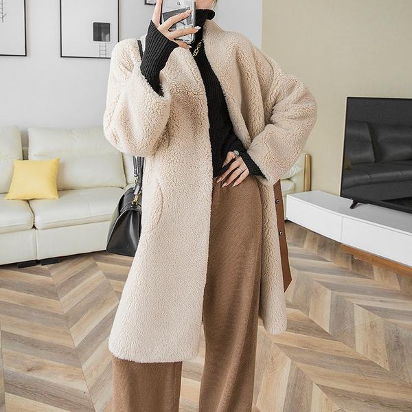 women's wool & blends elegant coat women 2021 autumn winter warm adjustable waist jacket female plush overcoat ladies solid casual oute, Black
women's wool & blends elegant coat women 2021 autumn winter warm adjustable waist jacket female plush overcoat ladies solid casual oute, Black
