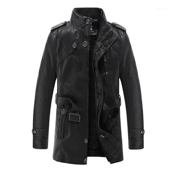 men's fur & faux fashion leather jacket male autumn and winter thickened plus velvet casual medium long warm leather1, Black
men's fur & faux fashion leather jacket male autumn and winter thickened plus velvet casual medium long warm leather1, Black