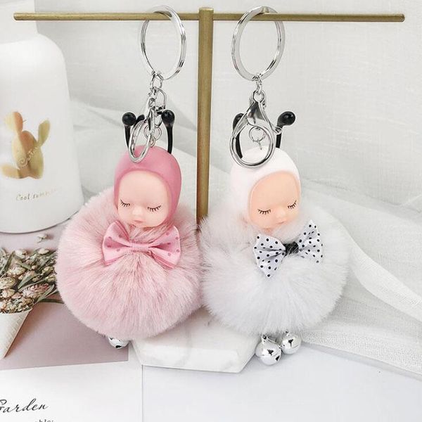 keychains 10pcs/lot sleeping baby women's bag decorations plush doll with bow key ring party favors for girls' fashion jewelry, Silver
keychains 10pcs/lot sleeping baby women's bag decorations plush doll with bow key ring party favors for girls' fashion jewelry, Silver