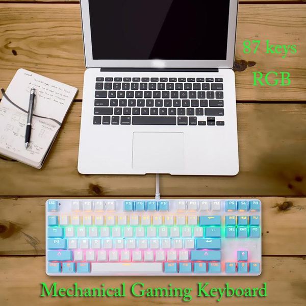 mechanical gaming keyboard for tablet desk87 keys game lappc led rgb keycaps wired english keyboards
mechanical gaming keyboard for tablet desk87 keys game lappc led rgb keycaps wired english keyboards