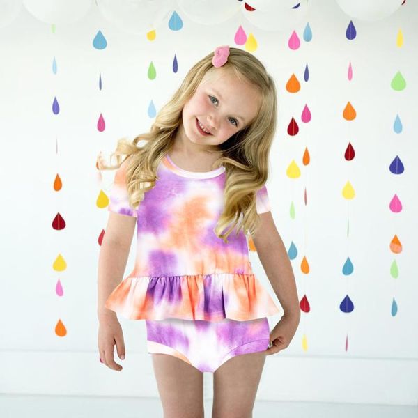 clothing sets born infant baby girls clothes short sleeve ruffle tie-dyed t-shirt +shorts fashion summer conjuntos, White
clothing sets born infant baby girls clothes short sleeve ruffle tie-dyed t-shirt +shorts fashion summer conjuntos, White