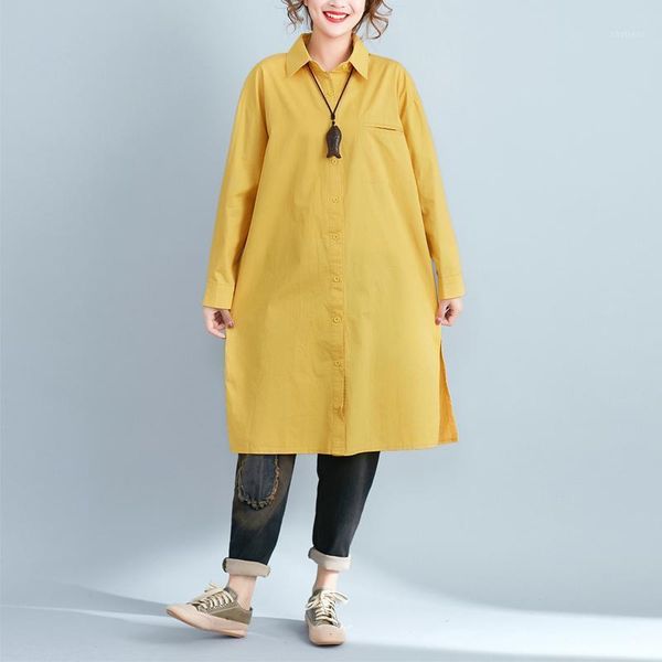 women's blouses & shirts big size ladies 2021 spring women clothing fashion turn down collar long sleeve yellow slit large, White
women's blouses & shirts big size ladies 2021 spring women clothing fashion turn down collar long sleeve yellow slit large, White